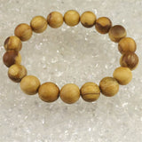 パロサント 香木 ウッドビーズ 11.5mm玉ブレスレット 証明書付 9.7g (ID:26457)