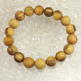 パロサント 香木 ウッドビーズ 11.5mm玉ブレスレット 証明書付 9.7g (ID:26457)