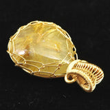 ゴールドルチルクォーツ  ワイヤー ペンダントトップ 5.6g (ID:26491)