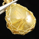 ゴールドルチルクォーツ  ワイヤー ペンダントトップ 5.6g (ID:26491)