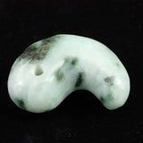 糸魚川翡翠  ヒスイ 小滝産 薄緑 30mm勾玉 ディレクトリカード付 13.80g (ID:26553)