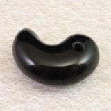 隠岐の島 黒曜石 30.5mm勾玉 ディレクトリーカード付 9.2g (ID:26779)