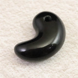 隠岐の島 黒曜石 30.5mm勾玉 ディレクトリーカード付 9.2g (ID:26779)