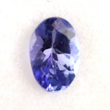 タンザナイト 非加熱 5.9mmオーバル ファセットカット ルース 0.43ct (ID:26789)