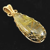 ゴールドルチルクォーツ  ワイヤー ペンダントトップ 4.5g (ID:26831)