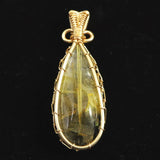 ゴールドルチルクォーツ  ワイヤー ペンダントトップ 4.5g (ID:26831)