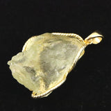 リビアンデザートグラス 35mm原石 ペンダントトップ 11.7g  (ID:26959)