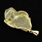 リビアンデザートグラス 35mm原石 ペンダントトップ 11.7g  (ID:26959)