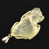 リビアンデザートグラス 35mm原石 ペンダントトップ 11.7g  (ID:26959)