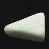 糸魚川翡翠 小滝産 薄緑  33mmタンブル ディレクトリカード付 41.6g (ID:27032)