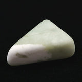 糸魚川翡翠 小滝産 薄緑  33mmタンブル ディレクトリカード付 41.6g (ID:27032)