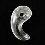 チベット カイラス産 ヒマラヤ 水晶 勾玉 4.56g (ID:27210)