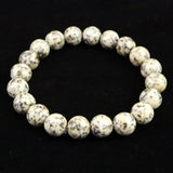 京都府産　鞍馬石 10mm玉ブレスレット　証明書付 28.2ｇ (ID:27294)