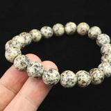 京都府産　鞍馬石 10mm玉ブレスレット　証明書付 28.2ｇ (ID:27294)