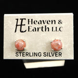 H&E社 シナゼツ(AZOZEO)  6mmラウンド ピアス 証明書付  (ID:27341)