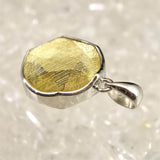 ギベオン ゴールドカラー 12mm六芒星カット　ペンダントトップ 2.8g (ID:27403)