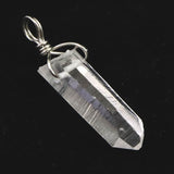 米国アーカンソー州産 水晶 26mm原石ペンダントトップ 2.9g (ID:27948)