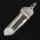 米国アーカンソー州産 水晶 26mm原石ペンダントトップ 2.9g (ID:27948)