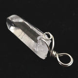 米国アーカンソー州産 水晶 26mm原石ペンダントトップ 2.9g (ID:27948)