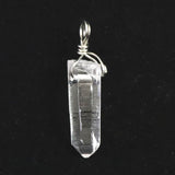 米国アーカンソー州産 水晶 26mm原石ペンダントトップ 2.9g (ID:27948)