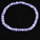 タンザナイト AA  5mm玉 ボタンカット ブレスレット  8.5g (ID:27968)