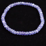 タンザナイト AA  5mm玉 ボタンカット ブレスレット  8.5g (ID:27968)