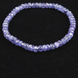 タンザナイト AA  5mm玉 ボタンカット ブレスレット  8.5g (ID:27968)