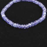 タンザナイト AA  5mm玉 ボタンカット ブレスレット  8.5g (ID:27968)