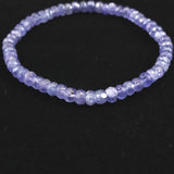 タンザナイト AA  5mm玉 ボタンカット ブレスレット  8.5g (ID:27968)