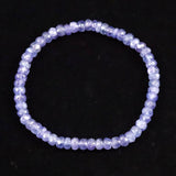 タンザナイト AA  5mm玉 ボタンカット ブレスレット  8.5g (ID:27968)