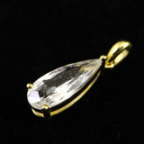 ロシア産 フェナカイト 12mm ドロップ カット ペンダントトップ 証明書付 3.00ct (ID:28009)