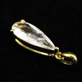 ロシア産 フェナカイト 12mm ドロップ カット ペンダントトップ 証明書付 3.00ct (ID:28009)