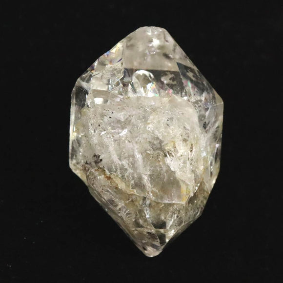 米国NY州産 ハーキマーダイヤモンド 28mm原石 キー レインボー  エレスチャル  8.21g (ID:28065)