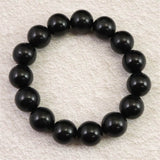 ロシア産 シュンガイト AAグレード 14.5mm玉ブレスレット 72.5g (ID:28184)