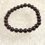 ヒマラヤ ガーネット 7mm玉ブレスレット 21.6ｇ (ID:28352)