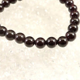 ヒマラヤ ガーネット 7mm玉ブレスレット 21.6ｇ (ID:28352)
