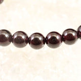 ヒマラヤ ガーネット 7mm玉ブレスレット 21.6ｇ (ID:28352)