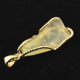 リビアンデザートグラス 27mm原石 ペンダントトップ 6.3g  (ID:28366)