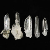 ブラジル トマスゴンサガ産 水晶　原石 ５本セット 63g (ID:28385)