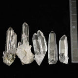 ブラジル トマスゴンサガ産 水晶　原石 ５本セット 63g (ID:28385)