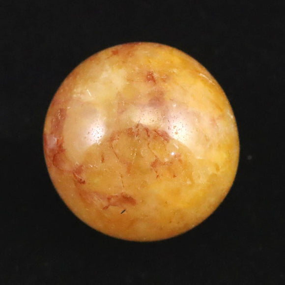 H&E社 ヒマラヤレッドゴールドアゼツライト(AZOZEO)  25mmスフィア 証明書付  22.1g (ID:28403)