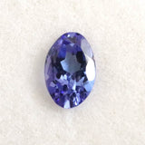 タンザナイト 非加熱 6.1mmオーバル ファセットカット ルース 0.45ct (ID:28482)