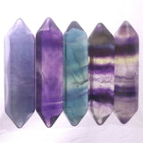 フローライト 蛍石 両剣ポイント ルース 5個セット 21.3g (ID:28603)