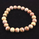 H&E社 ラディアンスジャスパー　8mm ブレスレット 16.9g (ID:28610)