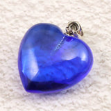 H&E社  シベリアンブルークォーツ 15mmハート ペンダントトップ 2.7g (ID:28622)