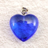 H&E社  シベリアンブルークォーツ 15mmハート ペンダントトップ 2.7g (ID:28622)