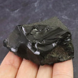 隠岐の島 黒曜石 原石  ディレクトリーカード付 50.7g (ID:28657)