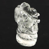 ヒマラヤ水晶 マニカラン産  51mm ガネーシャ彫刻置物　54ｇ (ID:28663)