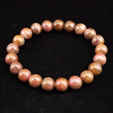 北海道 ゴールデンロードナイト 9.5mm玉ブレスレット 証明書付 33.5g (ID:28692)