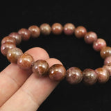 北海道 ゴールデンロードナイト 9.5mm玉ブレスレット 証明書付 33.5g (ID:28692)